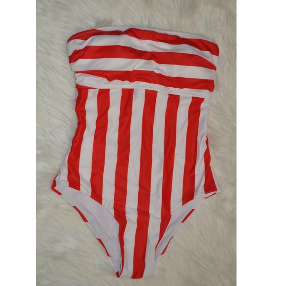 Women's Striped Elegant Parent Swimsuit Soft Clothes Size Small - Picture 4 of 7